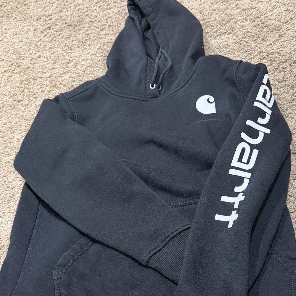 Carhartt kids black  Hoodie with Logo